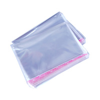 Vente en gros de sacs en plastique transparents auto-scellants pour emballage de bonbons, biscuits et jouets sac auto-adhésif scellé BOPP pour cadeau de fête