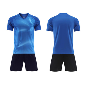 Groothandel 100% Polyester Goedkope Sublimatie Camiseta Voetbal Truien Kits Custom Heren Voetbal Uniformen Voetbalkleding Set - Product Image 4