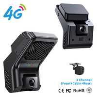 Caméra embarquée commerciale 4G LTE avec surveillance à distance, ADAS, DMS, GPS et Beidou, 3 caméras avec moniteur de stationnement, boîte noire de voiture A800