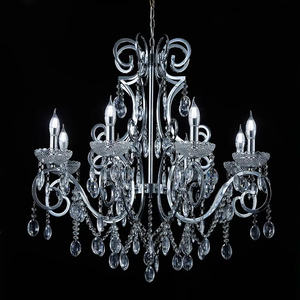 Ensemble de décoration de mariage, luminaire suspendu réglable, <span class=keywords><strong>lustre</strong></span> en cristal en forme de goutte de pluie avec finition dorée vintage, source d'éclairage LED - Product Image 4