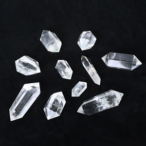 Pointe de cristal de quartz poli de haute qualité, double pointe, pour collection - Product Image 1