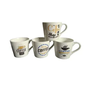 Wholesale Promotional Printing Kahve Fincan Kupa Bardak Tazas Cafe Sublimation Ceramic Mug With Handle High Quality Coffee Cup
