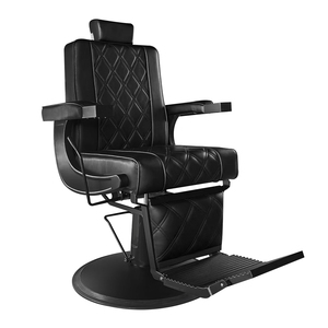 Offre Spéciale de meubles de <span class=keywords><strong>salon</strong></span> de coiffure durable de chaise de barbier inclinable noir <span class=keywords><strong>antique</strong></span> pour des grossistes et des distributeurs - Product Image 1
