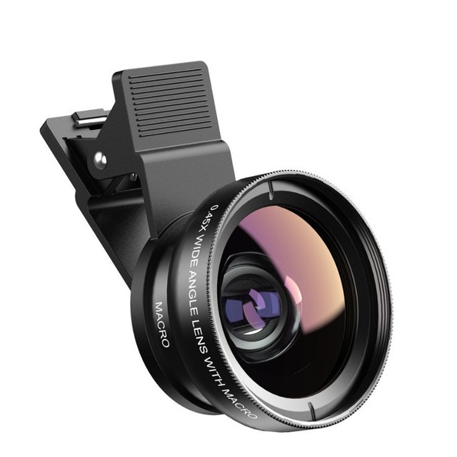 0 45X Wide Angle 15X Macro Lens for Mobile Phones 2 in 1 Acrylic Cell Phone Camera Lens Wholesale