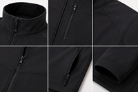 Herren Stichschutzjacke Maßgefertigte OEM Schwarze Softshell Schutzkleidung Sicherheits-Taktische Oberbekleidung Lieferant