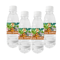 Logo personnalisé imperméable Double impression PVC boisson eau marque produit étiquette adhésive autocollant impression pour bouteille transparente