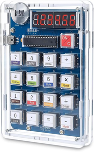 Kit <span class=keywords><strong>de</strong></span> calculadora <span class=keywords><strong>de</strong></span> 6 dígitos para bricolaje, kit <span class=keywords><strong>de</strong></span> Proyecto <span class=keywords><strong>de</strong></span> soldadura con calculadora <span class=keywords><strong>de</strong></span> escritorio alimentada por batería/USB - Product Image 2