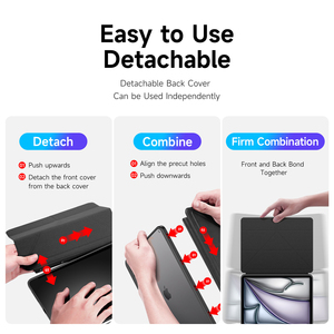 Magnetic <b>Tablet</b> Case with <b>Pen</b> Slot for iPad Air 13 (2024-2025) / iPad Pro 12.9 (2020-2021-2022) Flip Stand <b>Tablet</b> Cover - Product Image 2