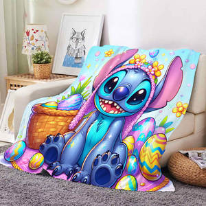 Couverture en polaire à thème de Pâques, dessin animé 3D, mignonne, personnalisée, décoration de chambre, couverture de canapé, cadeaux pour enfants et adultes - Product Image 2