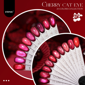 JTING Esmalte de Uñas en Gel Efecto Ojo de Gato <span class=keywords><strong>Cereza</strong></span> 20 Colores para Año Nuevo y San Valentín, Libre de TPO/HEMA, OEM ODM, Esmalte Magnético - Product Image 5