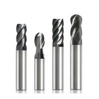 Fraise à queue carrée en carbure de tungstène premium, revêtement étain, simple dent, angle de hélice 25°, OEM pour machines CNC