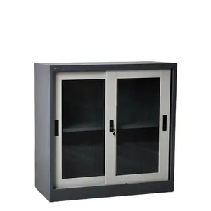 2 door filling cabinet small and steel glass door office cupboard/school office cupboard book shelf bookcase