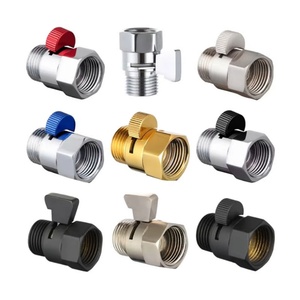 วาล์วควบคุมน้ำแบบตรงผ่าน Shu-Off Angle Valve อุปกรณ์เสริมก๊อกน้ำอ่างอาบน้ำ วาล์วควบคุมการไหลของน้ำสำหรับห้องอาบน้ำโรงแรม ทำจากทองเหลือง - Product Image 2