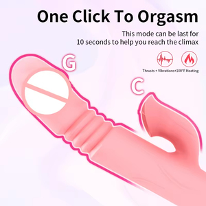 USB Rechargeable Multi-Function Women's Sex Machine G-Spot <b>Vibrator</b> Heated Stretchable Dildo Clit Rotate Stroke Clit Rotate - Product Image 2