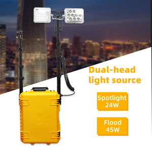 Mât télescopique portable LED <span class=keywords><strong>tour</strong></span> d'éclairage de <span class=keywords><strong>recherche</strong></span> de sauvetage d'urgence mobile Rechargeable avec alimentation CC IP65 émission blanche - Product Image 4