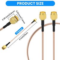 Câble RF 58G IP67 SMA vers SMA, adaptateur antenne Wi-Fi mâle vers femelle, câble de raccordement RF à faible perte, câble d'extension SMA