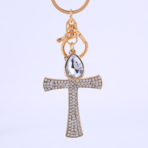 Llavero de Moda <span class=keywords><strong>con</strong></span> Cruz de Cristal, Regalo Religioso Cristiano, Oración de Jesús, <span class=keywords><strong>Dios</strong></span> te Bendiga, Recuerdo - Product Image 5
