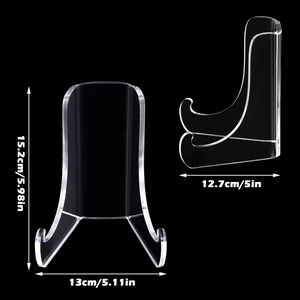 Supports de plaque en acrylique transparent Étagères de <span class=keywords><strong>support</strong></span> profondes écologiques pour affichage de cartes photo et de supports de livres Chevalets Présentoirs - Product Image 2