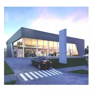 Style Metal Building/structure Steel 2022 Modern New Light Frame Light Panel for Car Showroom Steel Workshop 1 to 4 Spans Aisi
