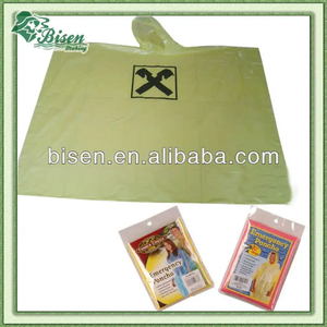 LOGO penjualan terbaik mantel sekali pakai promosi cetak, ponco hujan - Product Image 2