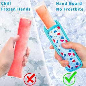 Amintiri - Porta Helados para Niños, 6 Piezas, Fundas de Neopreno Anticongelantes, Lindas Fundas para Helados, Reutilizables, Lavables, Aptas para Alimentos, para Niños y Niñas - Product Image 5