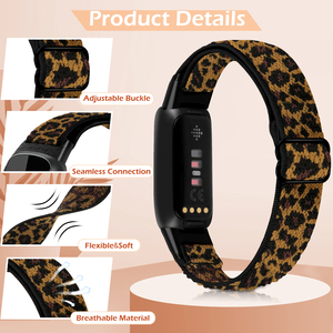 Correa de nailon <span class=keywords><strong>el</strong></span>ástica ajustable para <span class=keywords><strong>Fitbit</strong></span> Luxe, correa deportiva suave de repuesto para <span class=keywords><strong>Fitbit</strong></span> Luxe, para mujeres y hombres - Product Image 5