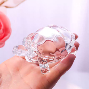 Novedad: Figura Decorativa de Cristal con Forma de Tortuga, Ecológica y Contemporánea, para Decoración del Hogar, Florero de Mesa, Amuleto Feng Shui para la Paz - Product Image 2