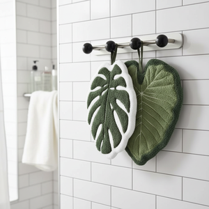 Paño de Cocina Bordado con Dibujos Animados, Diseño con Asa para Colgar, Hecho de Microfibra de Coral, Antimicrobiano y Ecológico - Product Image 5