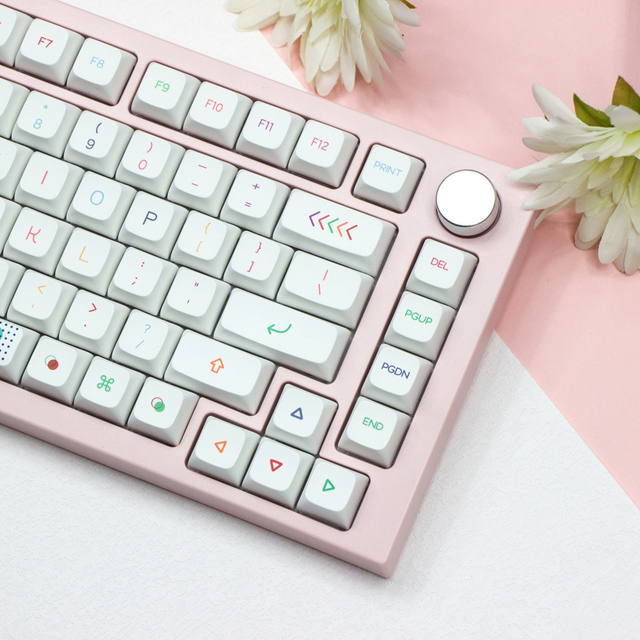 Neon Keycaps PBT Material XDA Keycaps Set for Mechanical Keyboard Wholesale Custom 1.7mm XDA Mechanical Keycaps