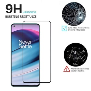 Film protecteur d'écran en verre trempé HD transparent anti-explosion à couverture complète pour Oneplus Nord CE 5G - Product Image 3