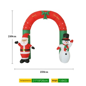 Décorations de scène de Noël, accessoires de mise en scène, arche gonflable Père Noël et bonhomme de neige en gros - Product Image 3