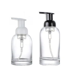 ขวดแก้วใส่น้ำยาล้างมือ/เจลแอลกอฮอล์/สบู่เหลว ขนาด 8oz 12oz พร้อมหัวปั๊ม พิมพ์ลายสกรีน สำหรับ<span class=keywords><strong>ครีม</strong></span><span class=keywords><strong>บำรุง</strong></span><span class=keywords><strong>ผิว</strong></span> ลดราคาพิเศษ - Product Image 1