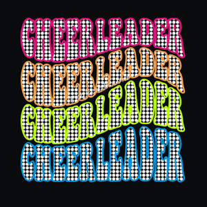 Gratis desain Cheer Bling Hotfix kustom berlian imitasi Glitter Transfer panas desain besi pada T-shirt - Product Image 4