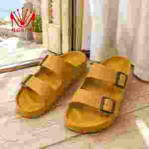 Pantuflas Cómodas de EVA con Dos Bandas, Soporte Ergonómico para el Arco, Hebillas Ajustables y Suela Antideslizante para Uso Diario en el Hogar - Product Image 3
