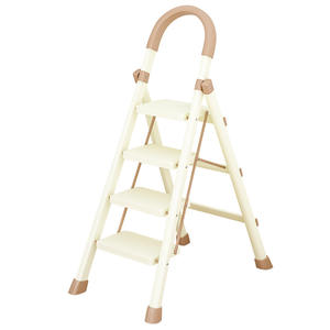 Échelle domestique <span class=keywords><strong>pliable</strong></span> télescopique en A, échelle à <span class=keywords><strong>marches</strong></span> en acier carbone épaissi et renforcé, petite et légère, livraison directe - Product Image 5