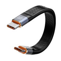 Cable de Datos Tipo C, Transferencia Rápida USB4, Cable Corto con Función Completa, 240W 40Gbps, Cable USB-C a USB-C, Carga Rápida Thunderbolt