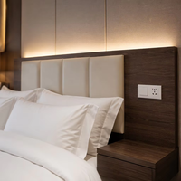 Prix d'usine – Ensemble de chambre d'hôtel 5 étoiles, style moderne, en panneaux de mélamine, mobilier d'hôtel durable, garantie 5 ans