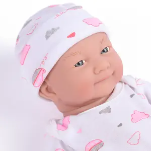 New soft rubber crying and laughing simulation baby doll custom clothes