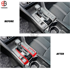 Autoadesivo della copertura dell'abs della struttura della scatola del cambio in fibra di carbonio per <span class=keywords><strong>Honda</strong></span> <span class=keywords><strong>Civic</strong></span> 10th Gen - Product Image 3