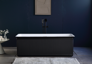 Design ergonomique Baignoires autoportantes en acrylique à drainage rapide et intelligent - Product Image 2