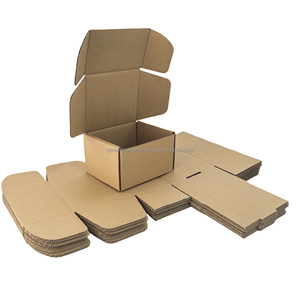 Caja de Cartón Kraft Marrón Tipo E, Corrugada, Plegable, para Envío de Zapatos, Regalos, Ropa - Product Image 2