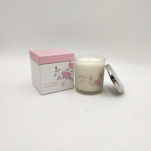 Nến thơm nghệ thuật sáp đậu nành Citta, thủy tinh mờ, nhãn hiệu riêng, mùi trái cây, nến sang trọng, màu trắng mờ - Product Image 1