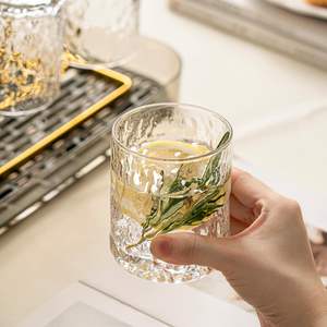 Ensemble de tasses en verre élégantes avec support doré, grande capacité, résistantes à la chaleur, pour fêtes et usage domestique, pour thé, lait, bière, couleur unie - Product Image 3