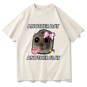 Vente en gros Offre Spéciale Fashion Letter Printing Oversize Graphic Casual Women's Clothing T-shirt en coton - Product Image 6