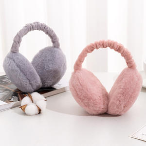 <span class=keywords><strong>Cache</strong></span>-oreilles d'hiver élégant pour femmes <span class=keywords><strong>Cache</strong></span>-oreilles en <span class=keywords><strong>laine</strong></span> de haute qualité en peluche réglable en fausse fourrure de lapin - Product Image 4