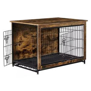 Cage pour chien en fer et bois, meubles pour animaux de compagnie, cages pour chiens de grande taille, chenils en métal - Product Image 6