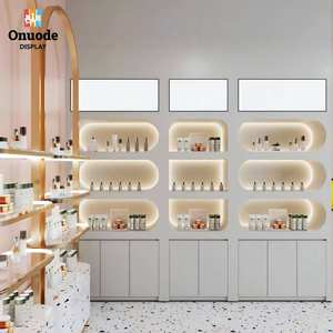 Meubles de présentation de magasin de cosmétiques LED tendance, design haut de gamme pour boutique de beauté, rayonnages de magasin de produits de beauté imperméables et écologiques - Product Image 1