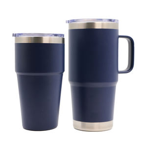 Gobelet de voyage à double paroi en acier inoxydable sans Bpa avec couvercle en plastique - Product Image 5