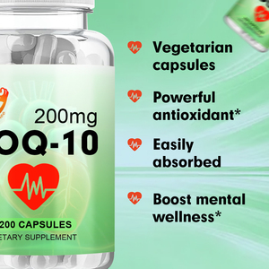 Capsules de CoQ-10 de haute qualité avec poudre de coenzyme Q-10, favorisent la santé cardiaque et vasculaire, et contribuent à maintenir une tension artérielle saine. - Product Image 3
