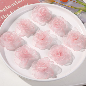 Gasa de Nieve con Borde Quemado por el Viento, Dulce y Delicada, Material para Horquillas y Pendientes Tejidos a Mano, Decoración del Hogar, Diseño Art <span class=keywords><strong>Deco</strong></span> - Product Image 3